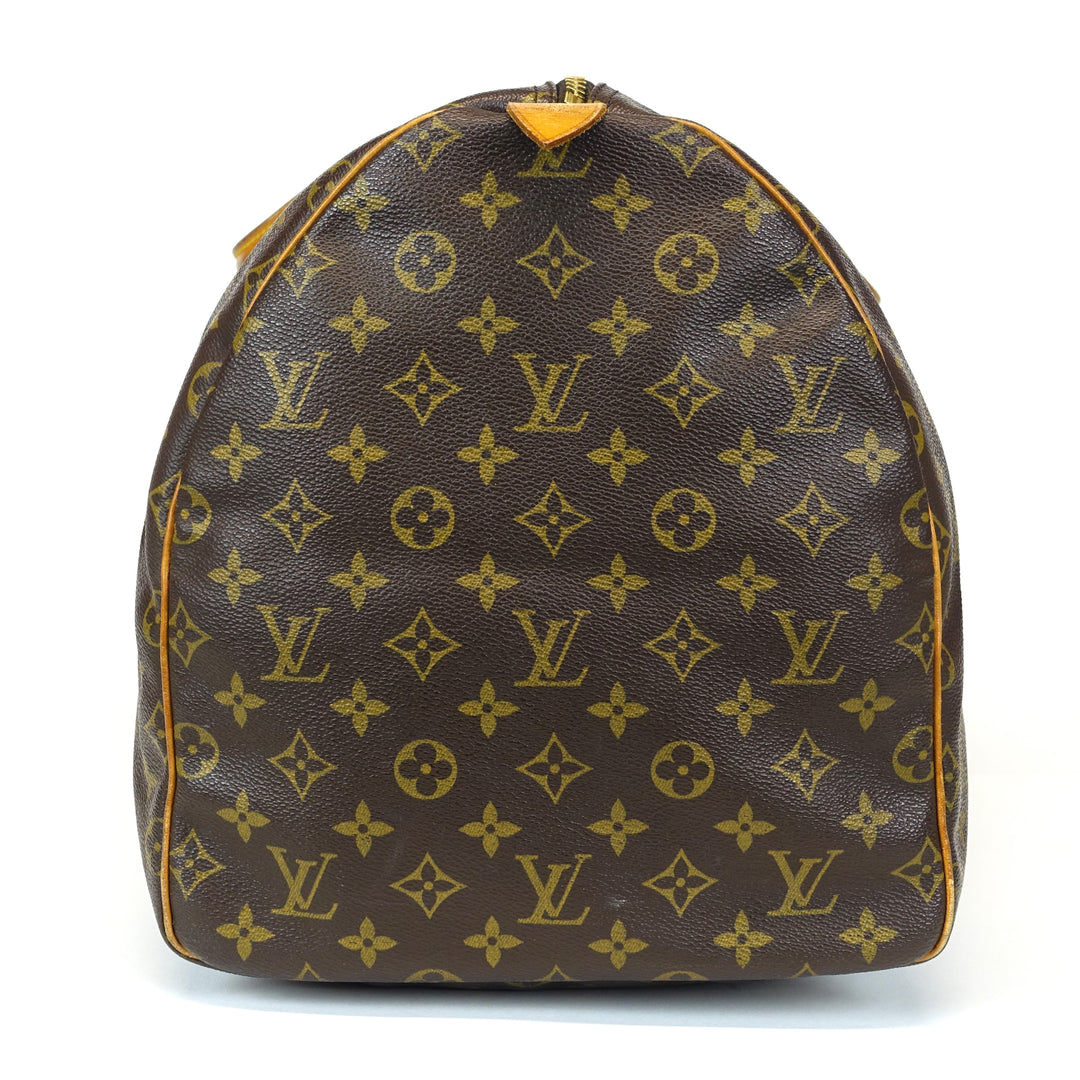 vintage keepall 55 monogram canvas travel bag