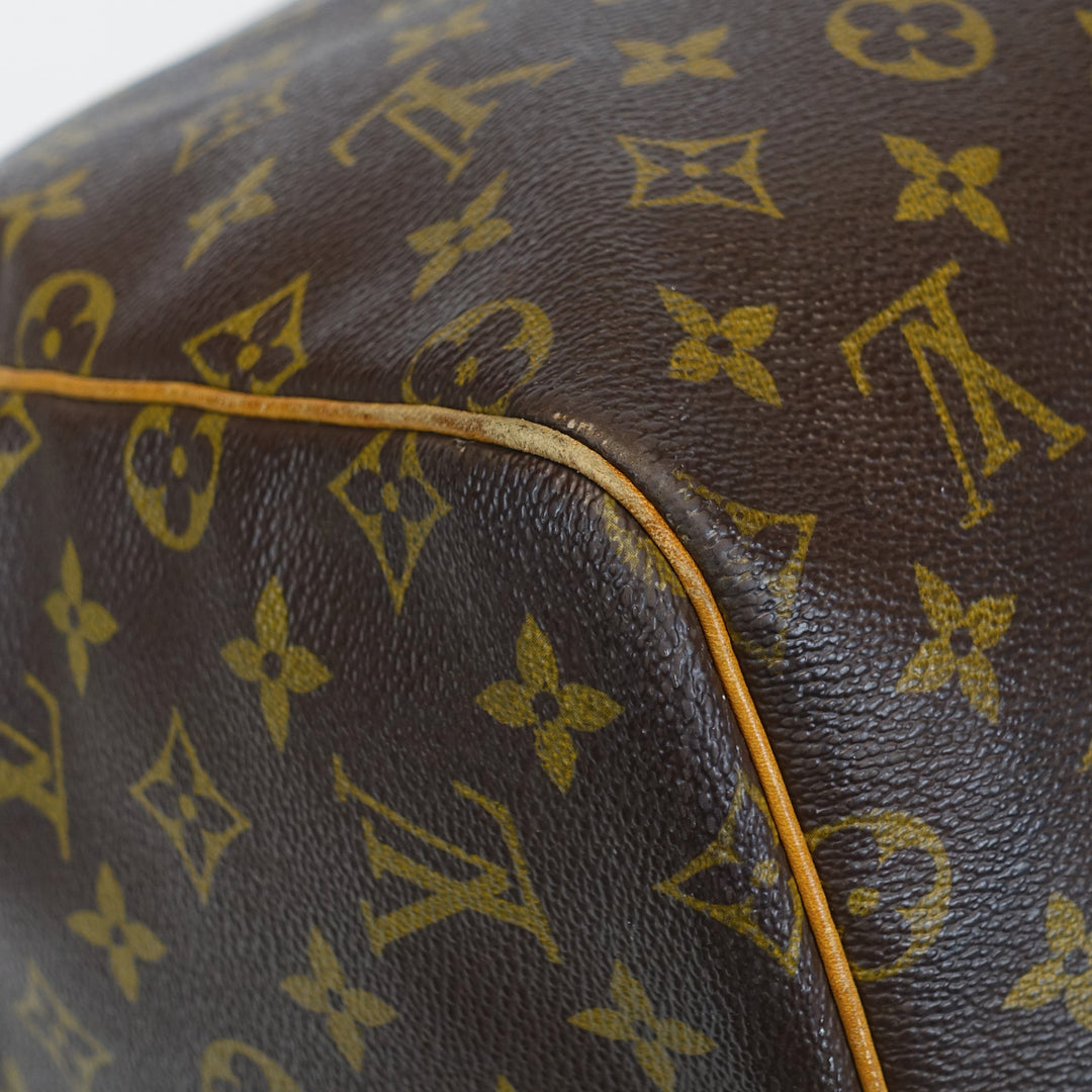vintage keepall 55 monogram canvas travel bag