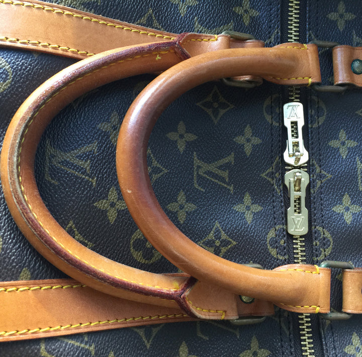vintage keepall 55 monogram canvas travel bag