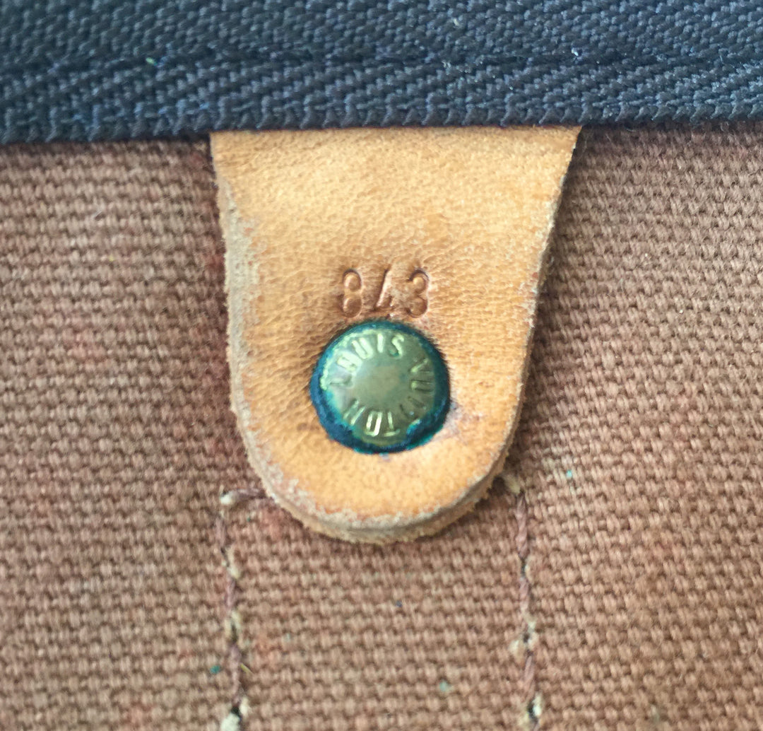 vintage keepall 55 monogram canvas travel bag