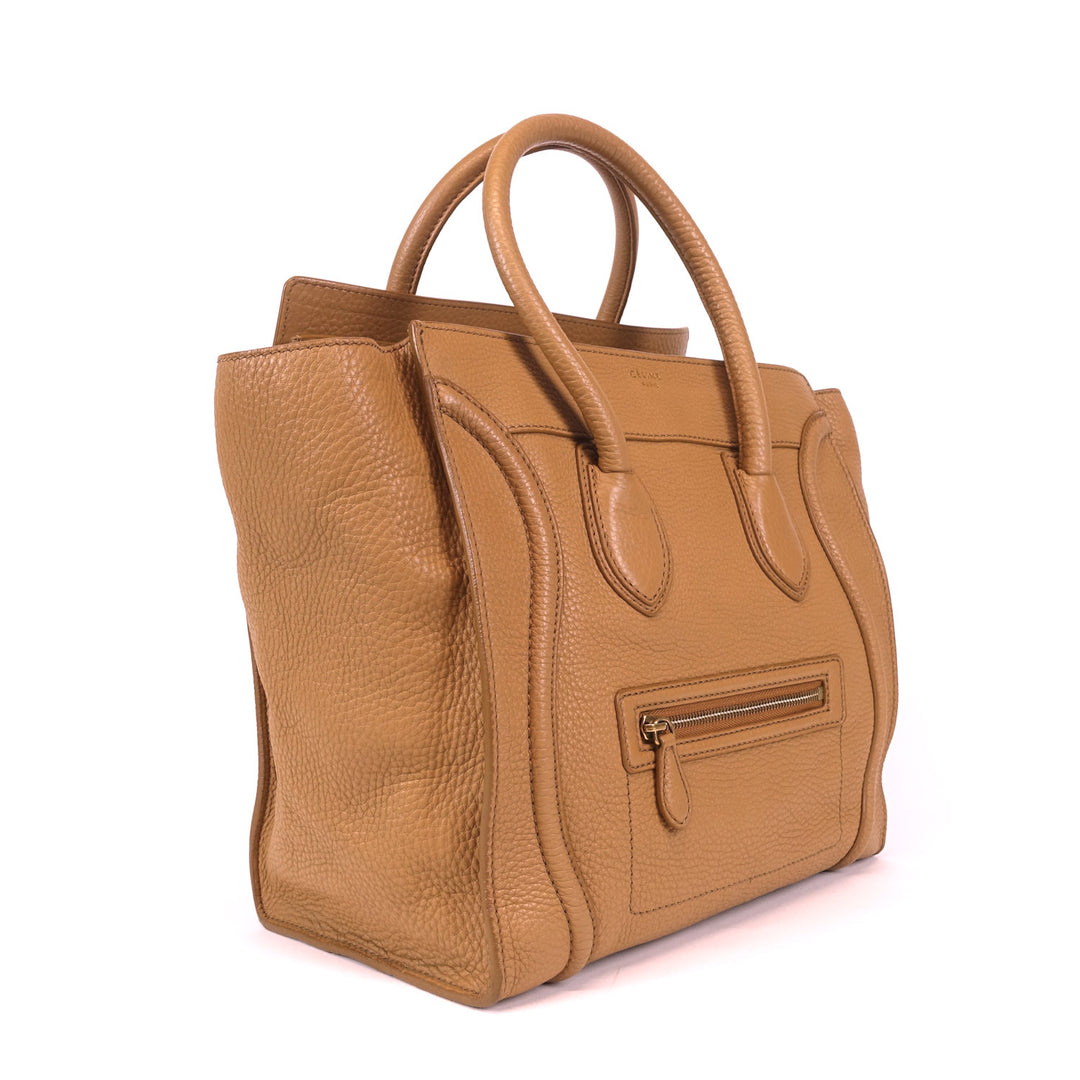 pebbled calf leather tote bag