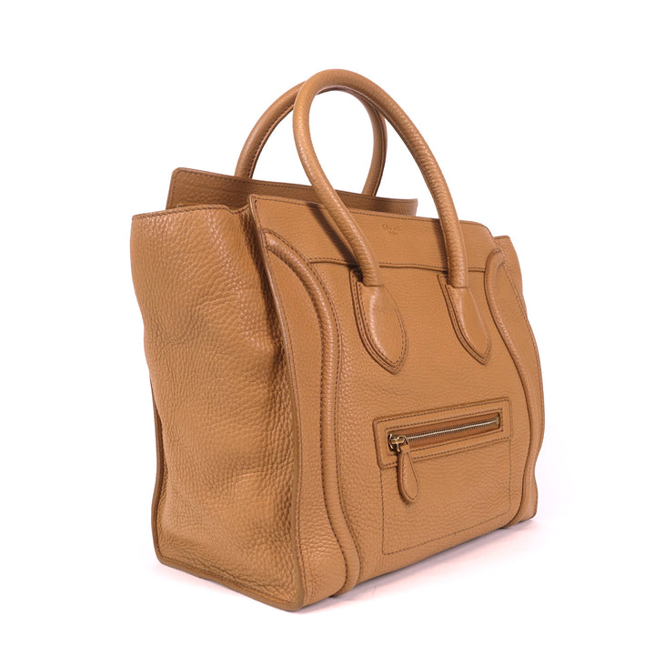 pebbled calf leather tote bag