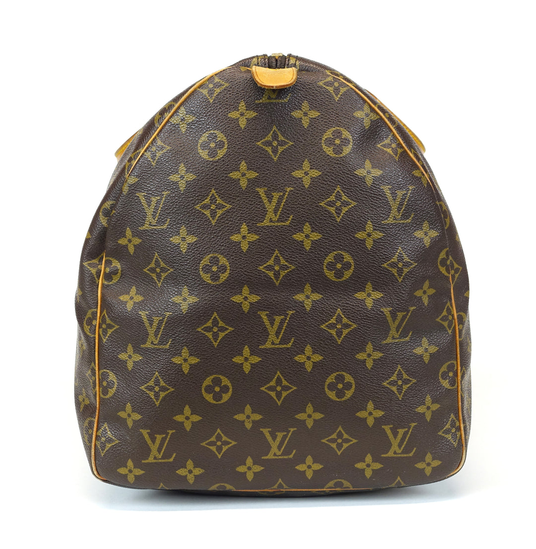 vintage keepall 55 monogram canvas travel bag