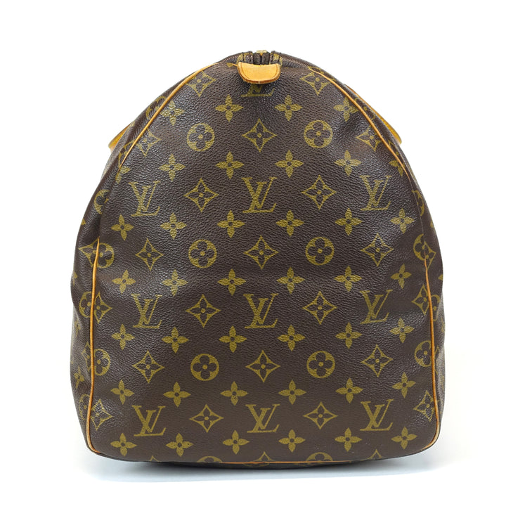 vintage keepall 55 monogram canvas travel bag