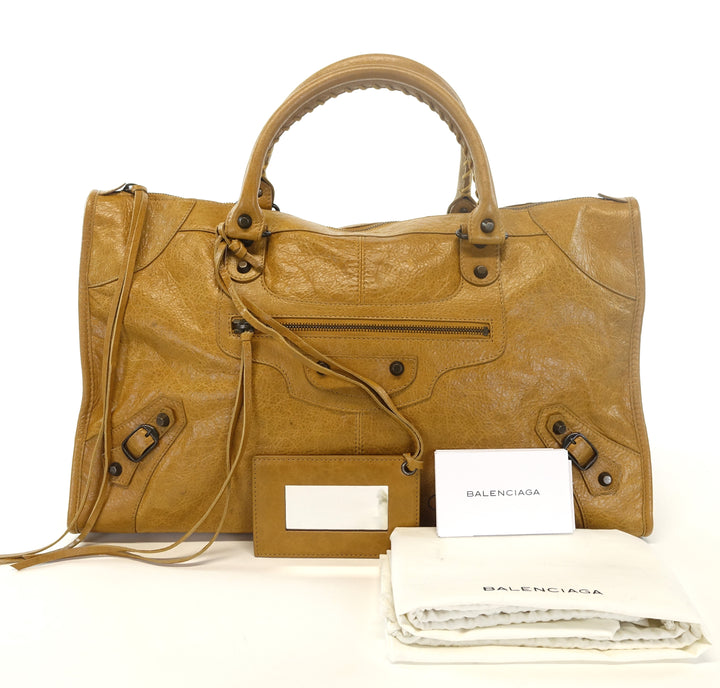 giant 12 agneau leather city bag