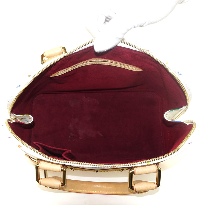 alma pm monogram multicolore canvas handbag
