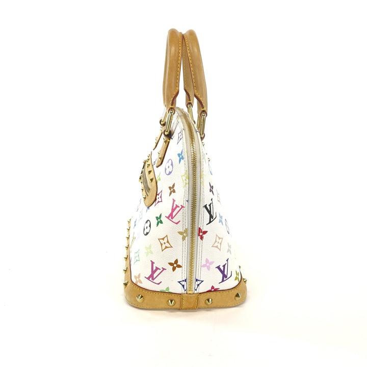 alma pm monogram multicolore canvas handbag