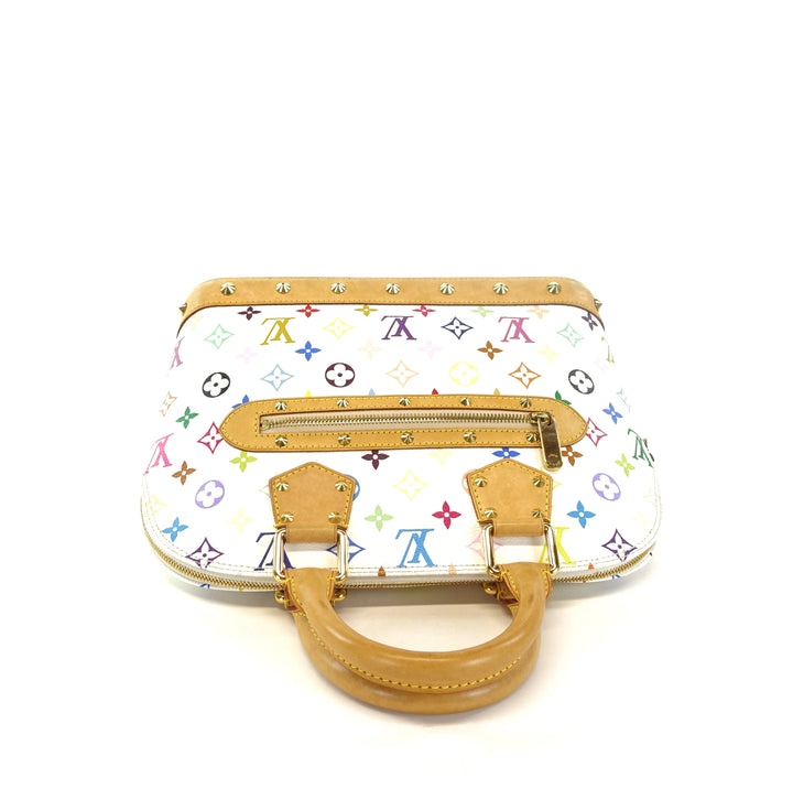 alma pm monogram multicolore canvas handbag