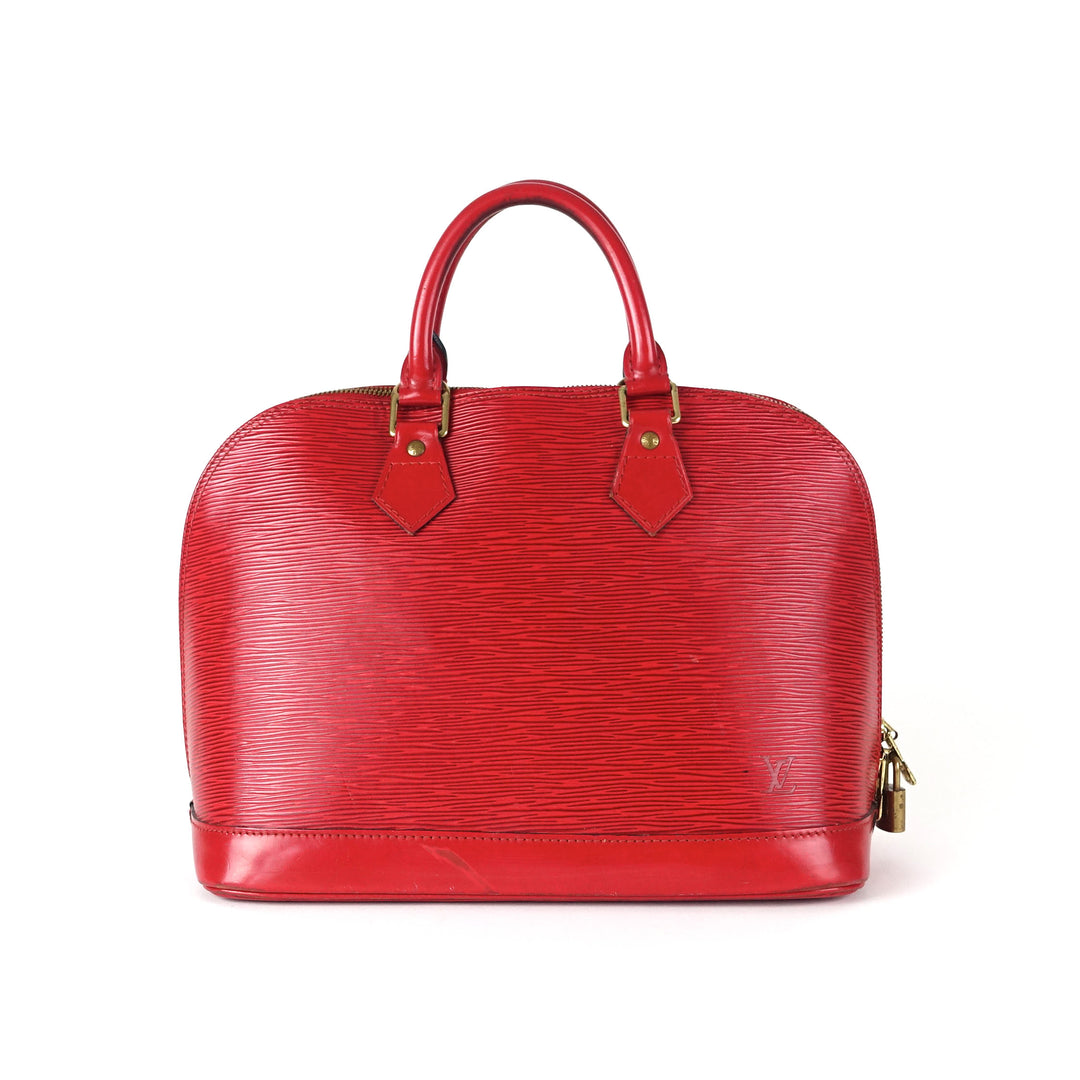 epi leather alma pm handbag