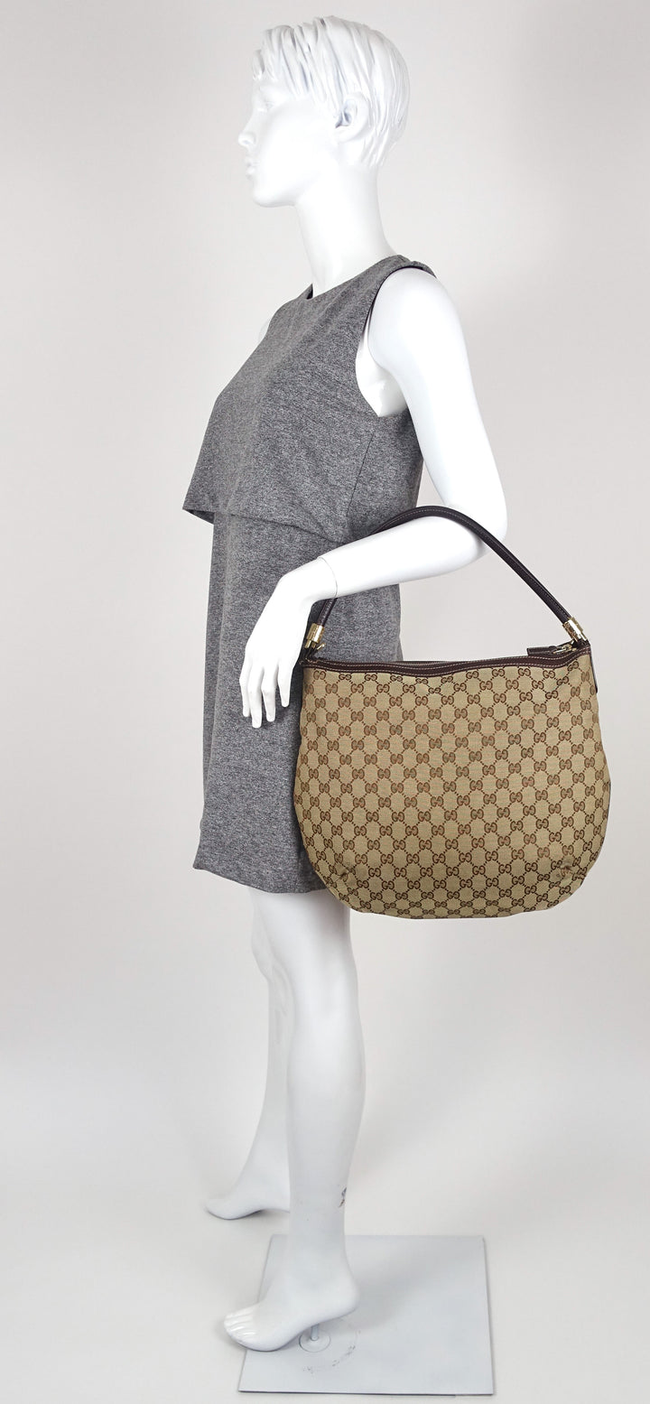 monogram canvas hobo bag