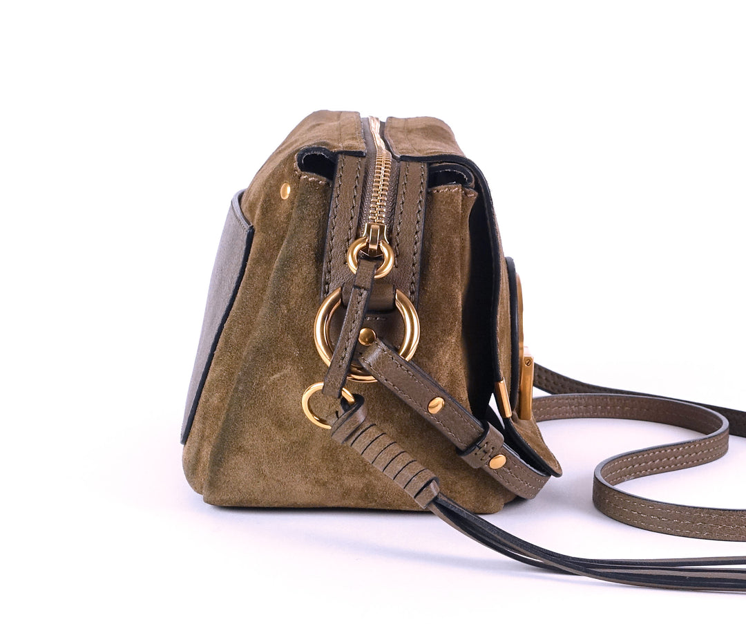 indy leather and suede camera bag