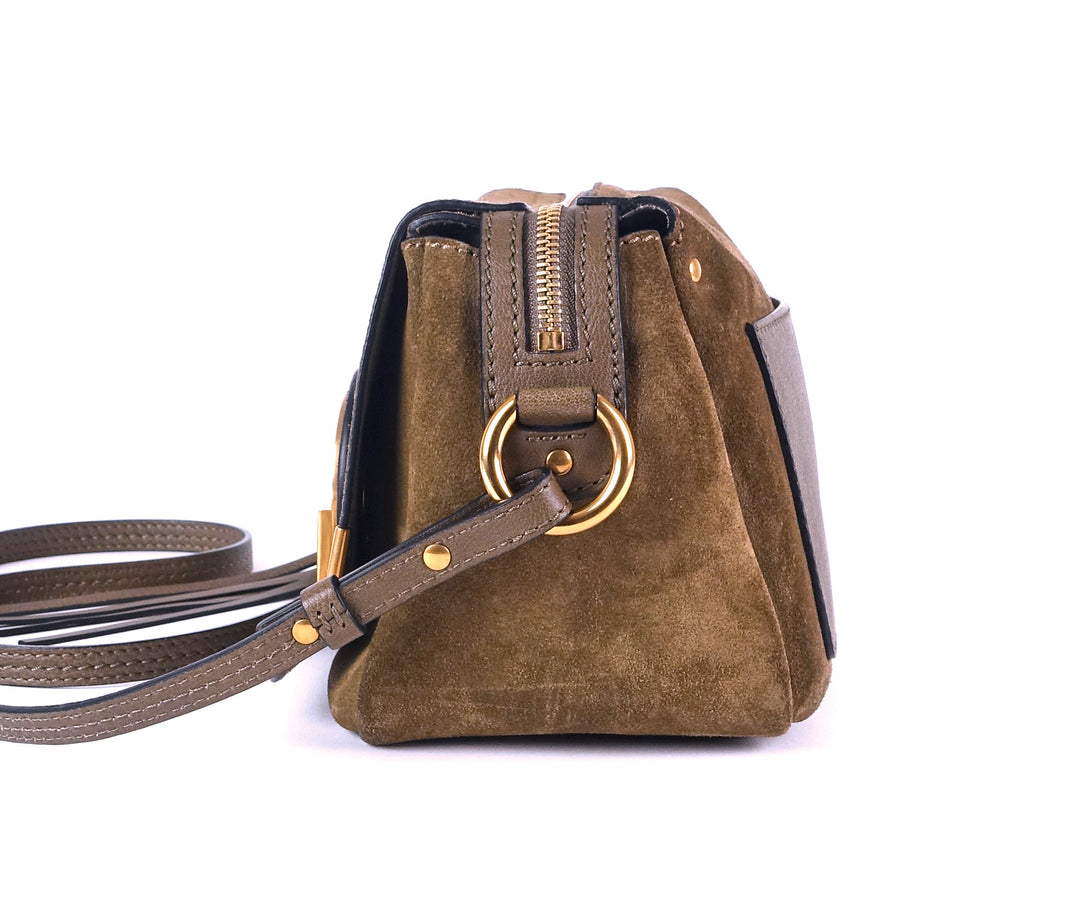 indy leather and suede camera bag