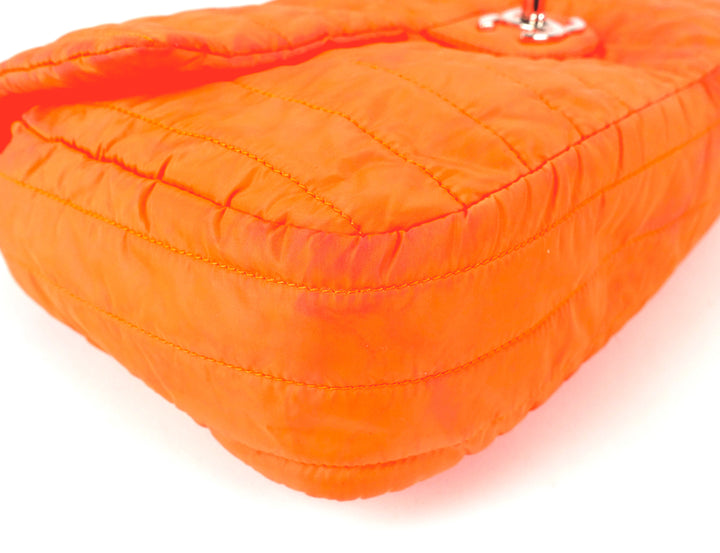 quilted nylon soft shell shoulder bag