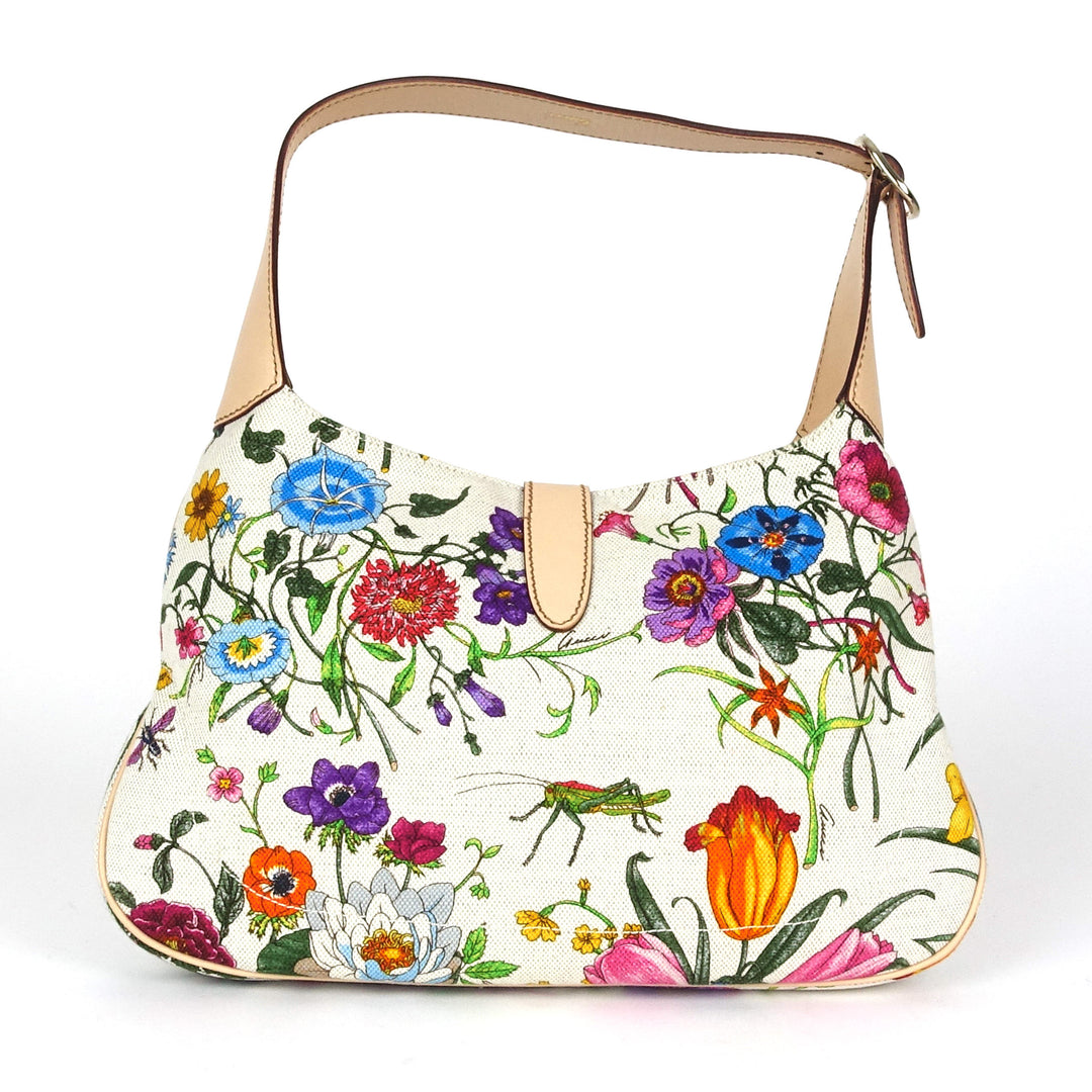 botanical jackie floral canvas bag