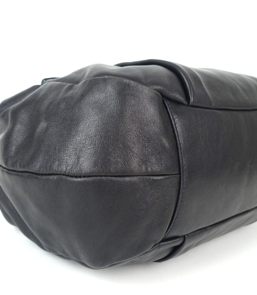 vitello daino leather bowler bag