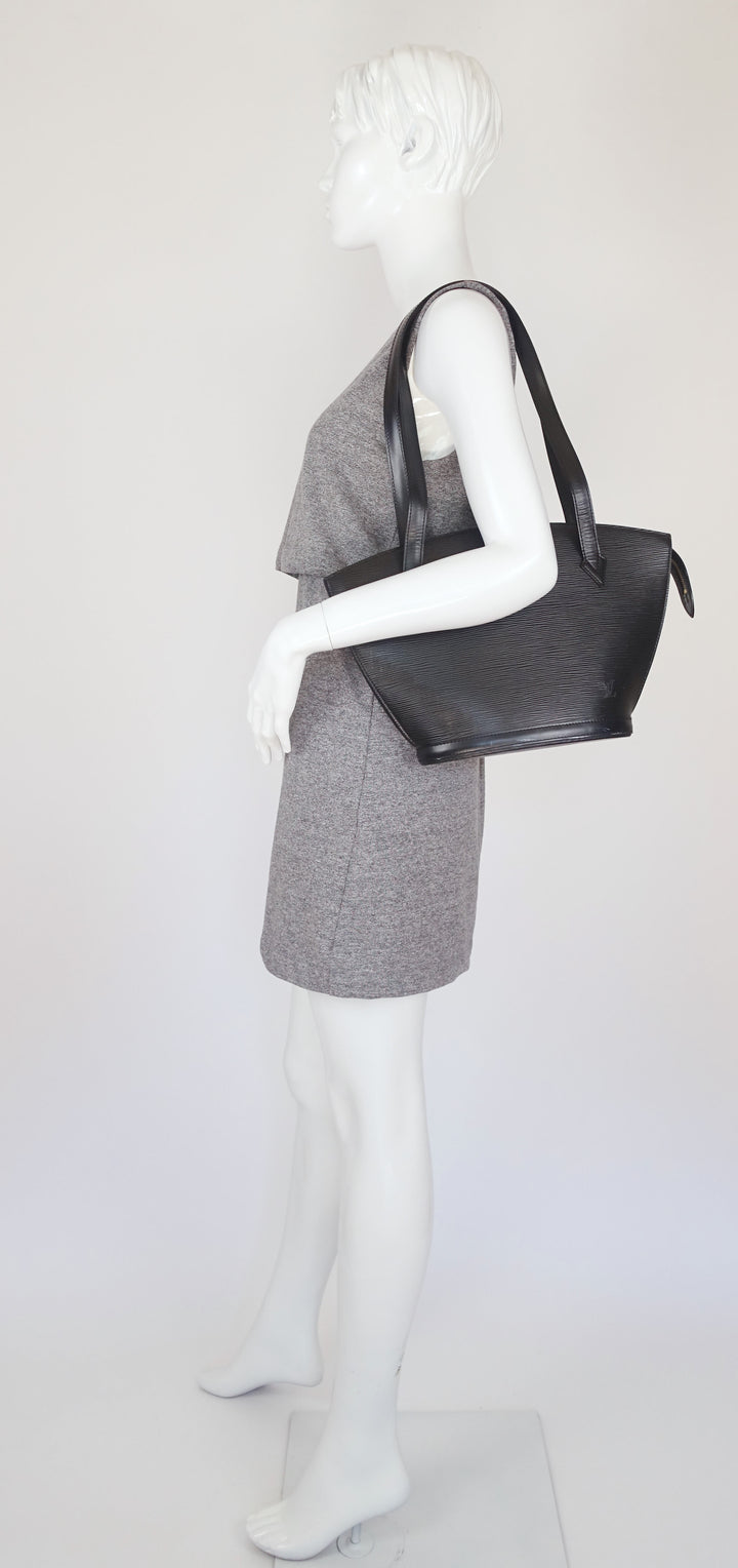 saint jacques gm epi leather shoulder bag