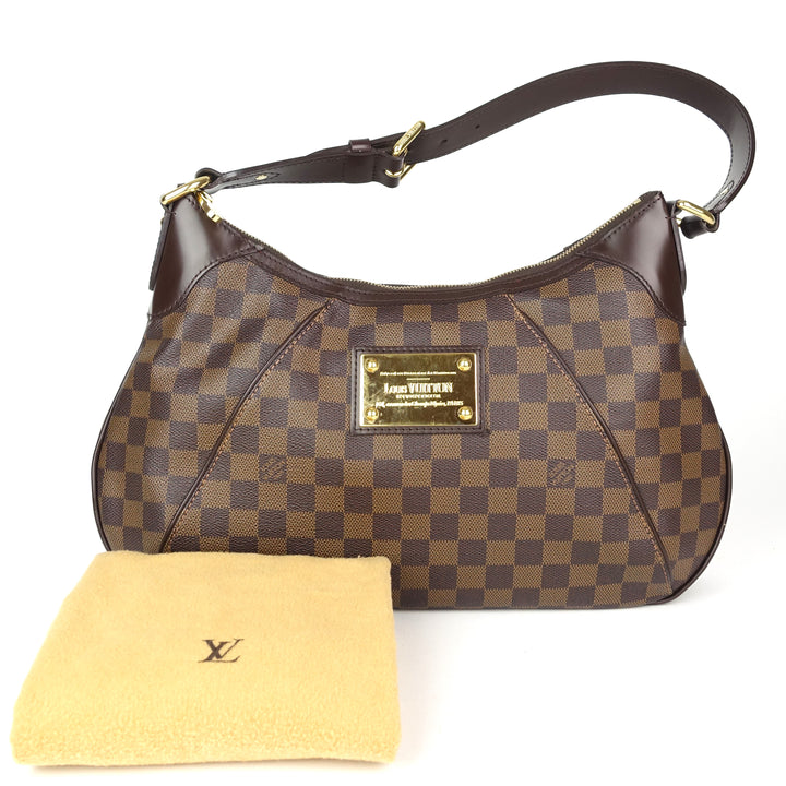 thames gm damier ebene canvas shoulder bag