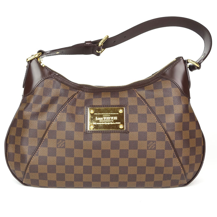 thames gm damier ebene canvas shoulder bag