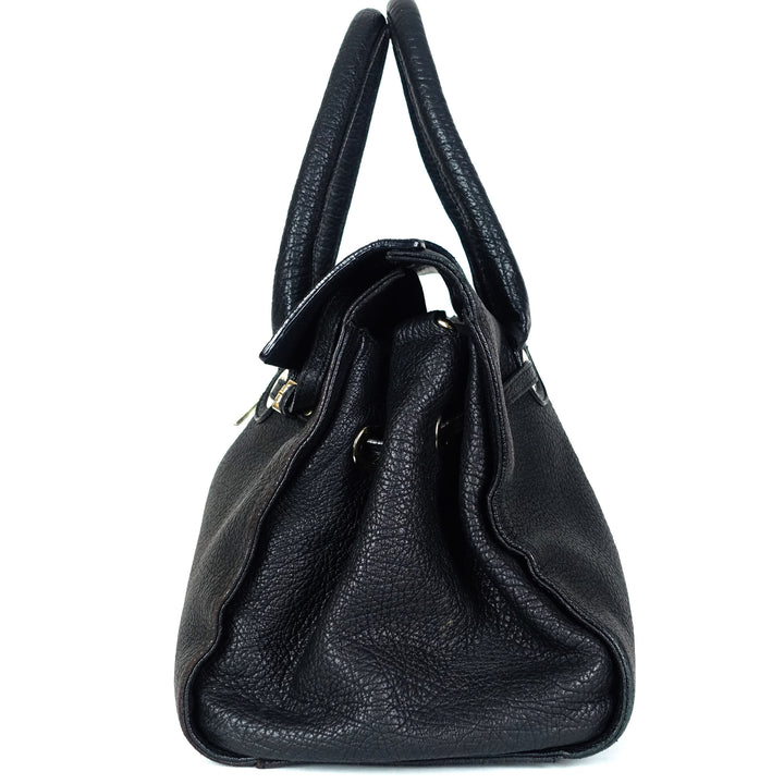 jimmy choo rosalie pebbled leather bag