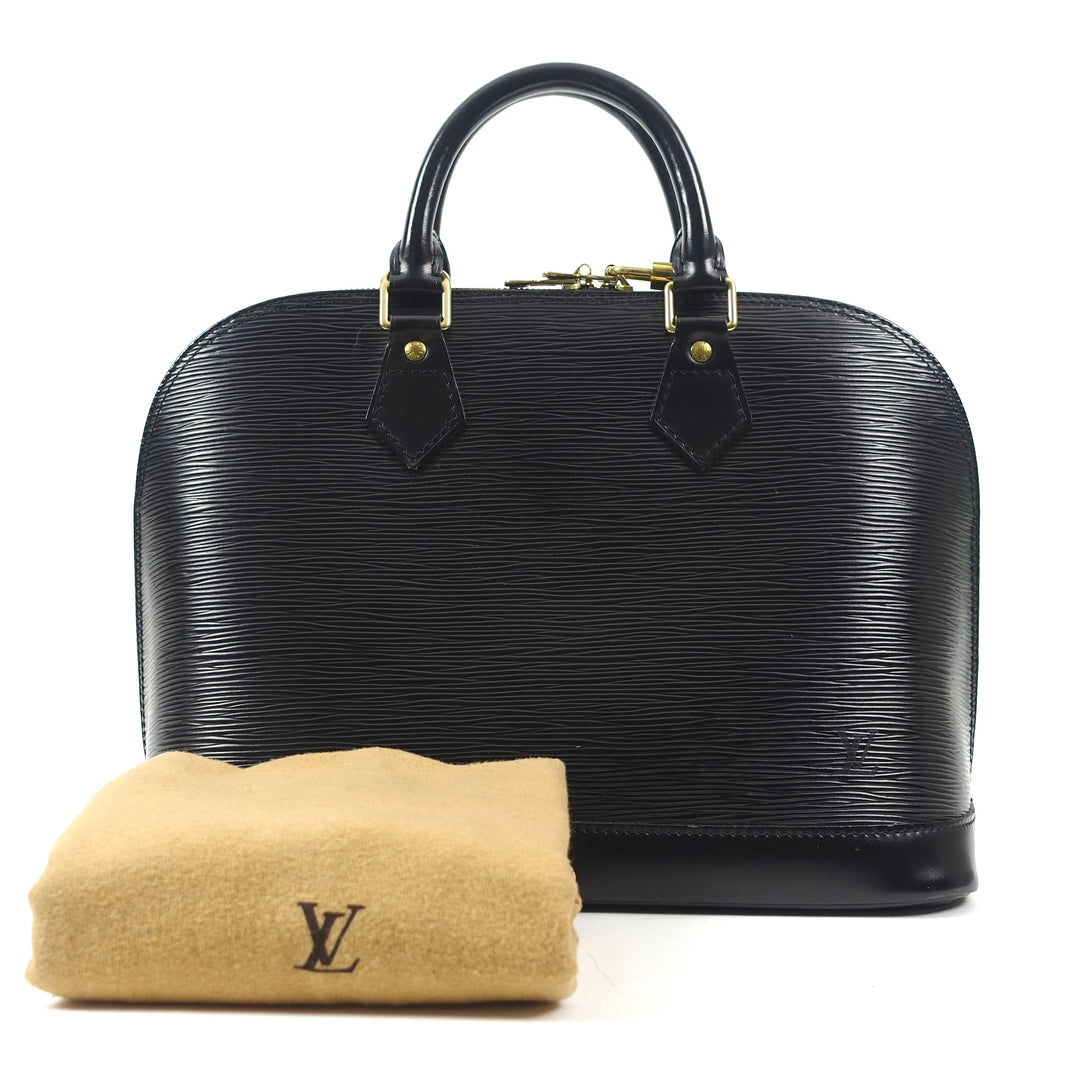 alma mm epi leather handbag