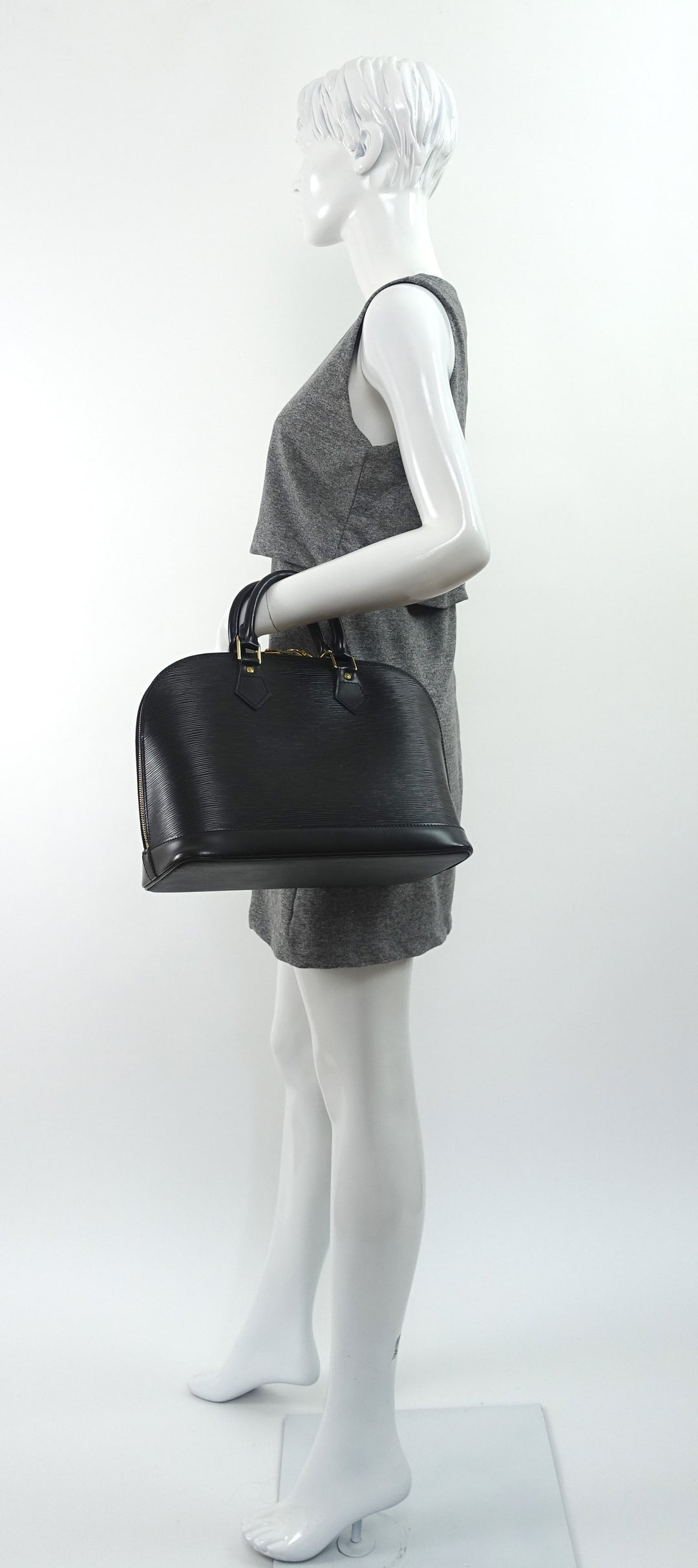alma mm epi leather handbag