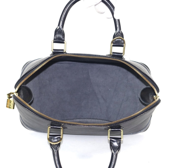 alma mm epi leather handbag
