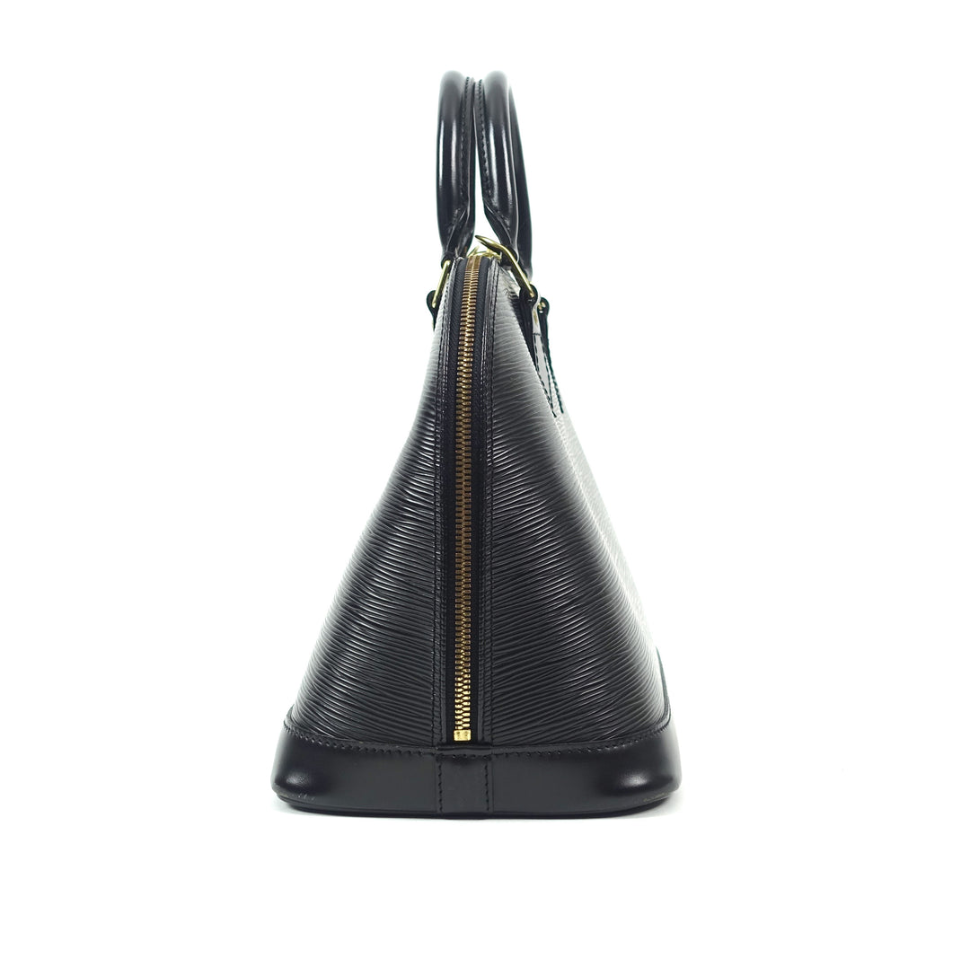 alma mm epi leather handbag