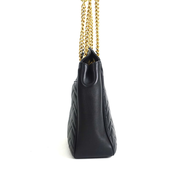 marmont matelasse chevron leather tote bag