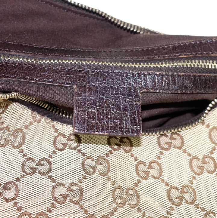 monogram canvas horsebit hobo bag