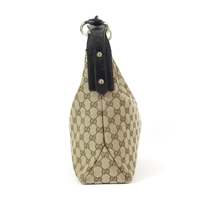 monogram canvas horsebit hobo bag