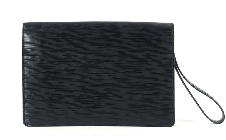 sellier dragonne epi leather clutch bag