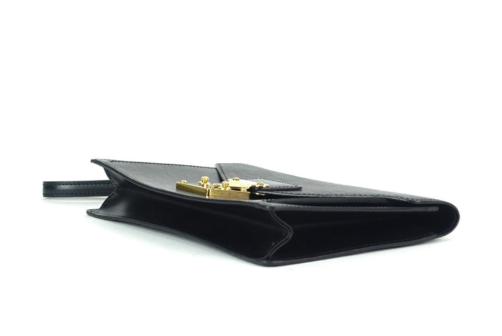 sellier dragonne epi leather clutch bag