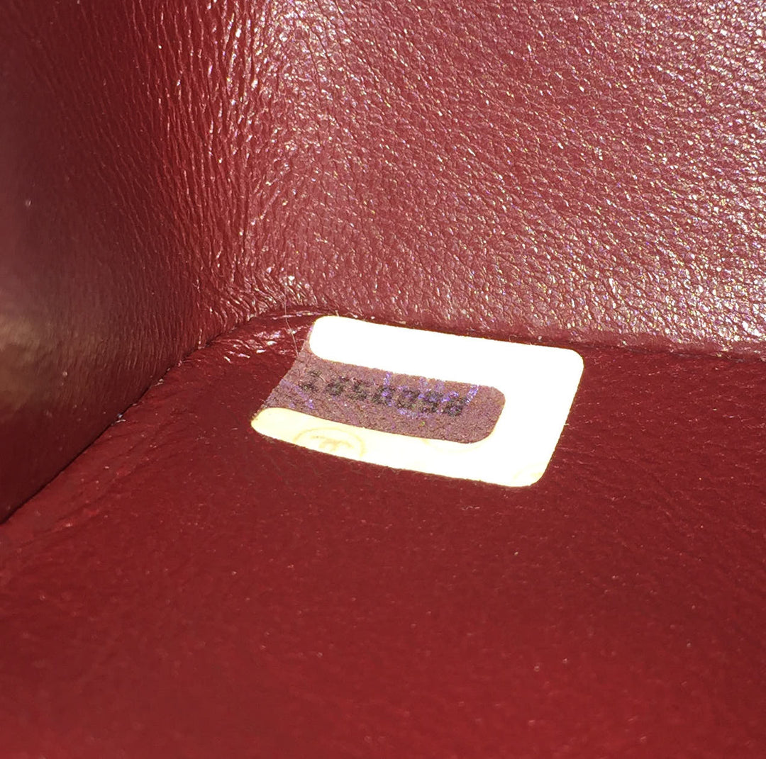 quilted lambskin leather shoulder bag