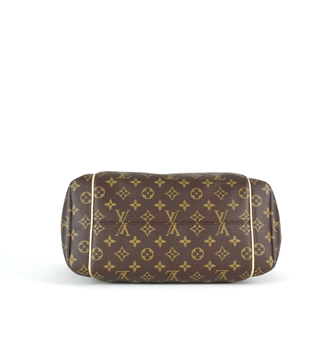 totally mm monogram canvas shoulder bag