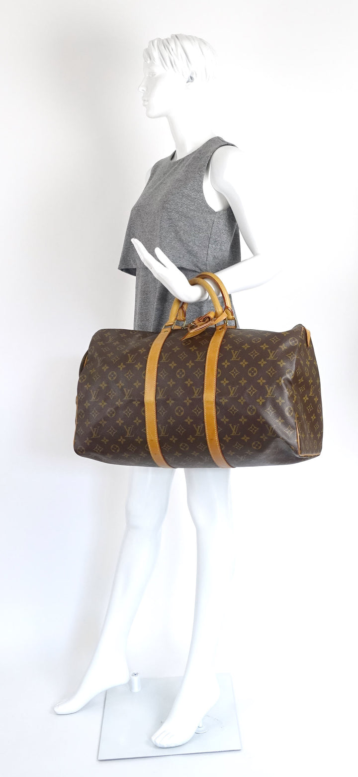 keepall 50 monogram canvas travel bag