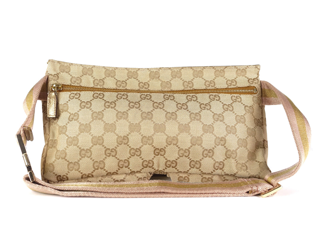 monogram canvas belt bag