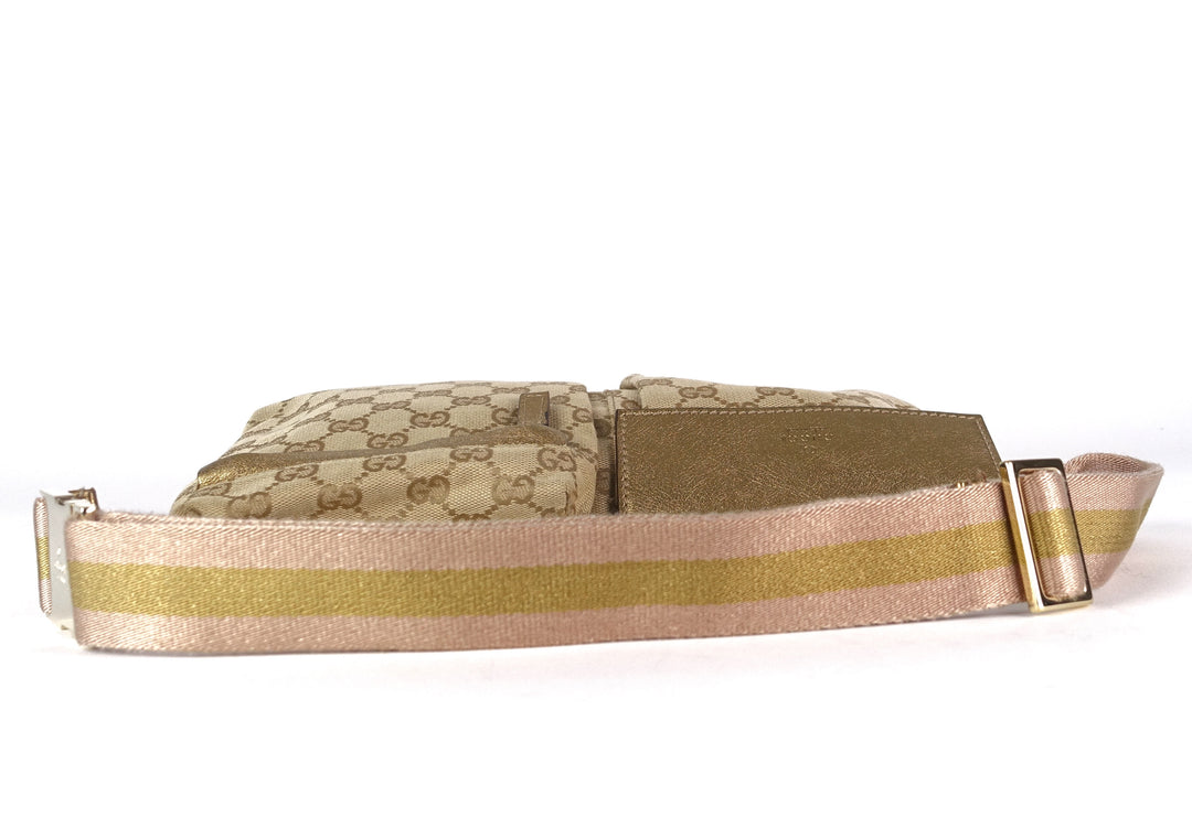 monogram canvas belt bag