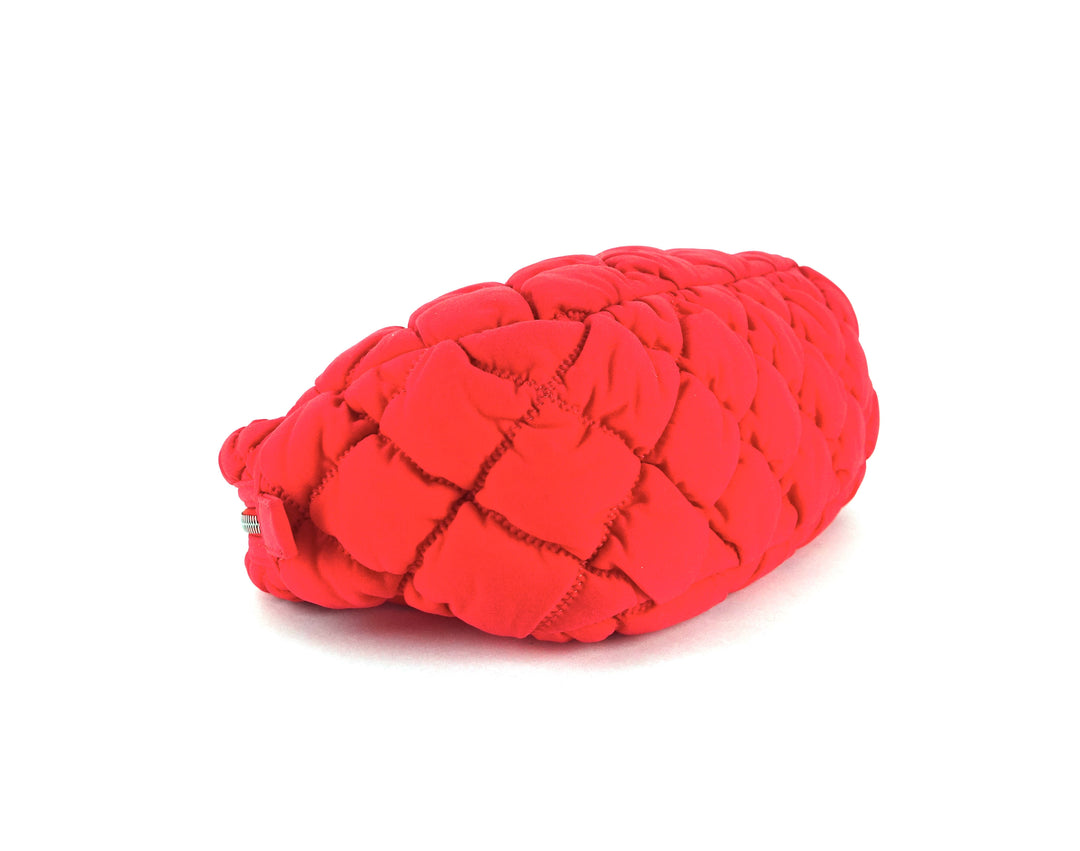 quilted bubble nylon shoulder bag
