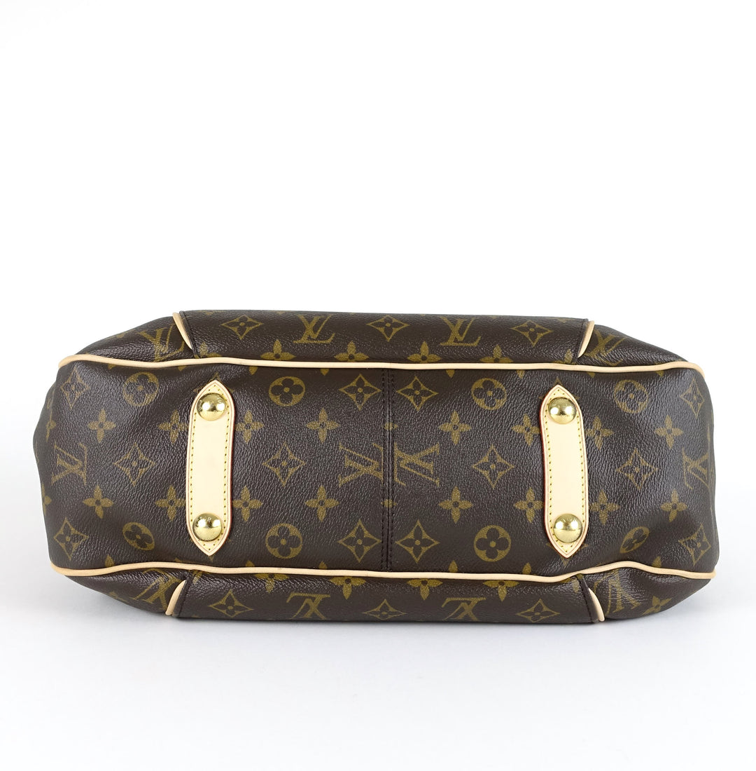 galliera pm monogram canvas shoulder bag