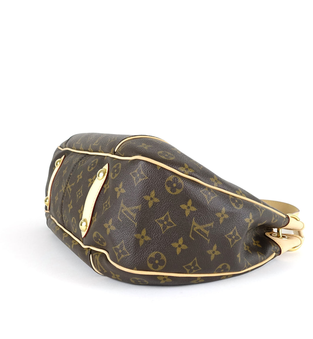 galliera pm monogram canvas shoulder bag