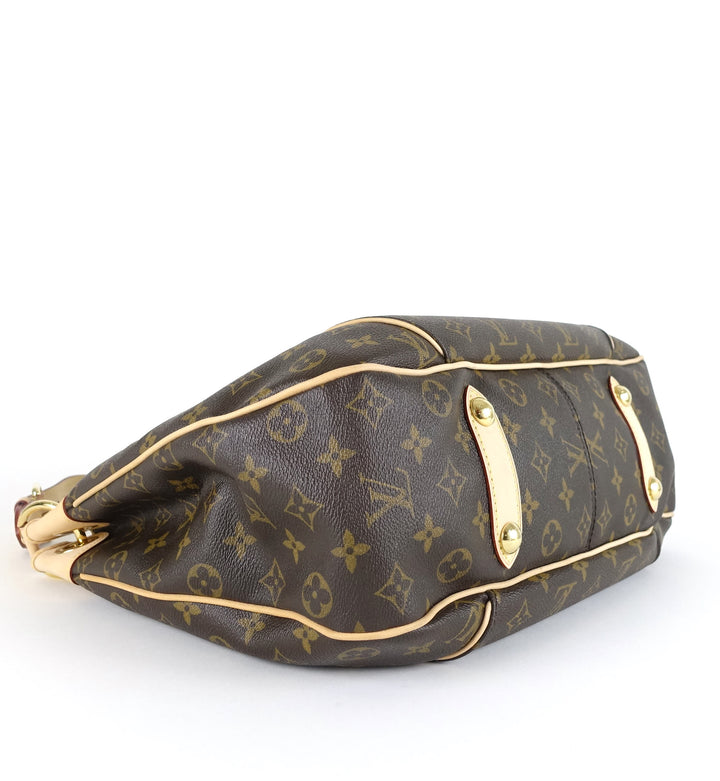 galliera pm monogram canvas shoulder bag