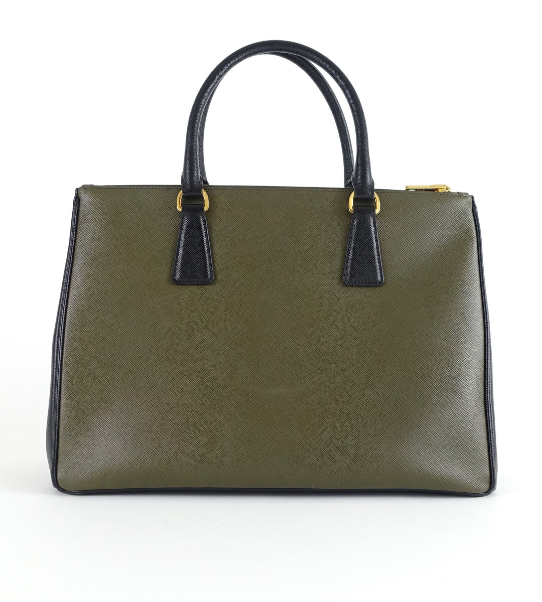 saffiano lux double-zip tote bag