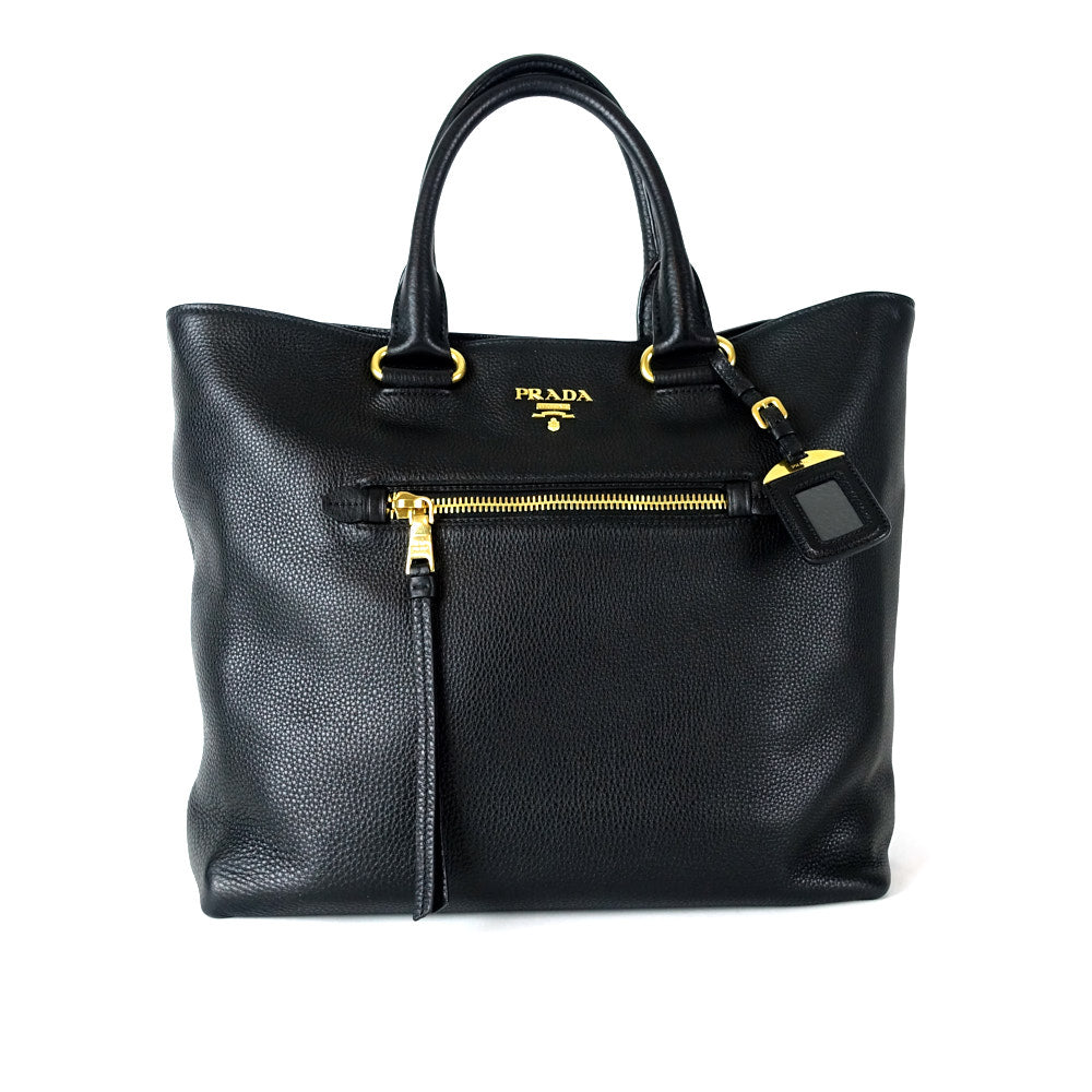 vitello daino leather tote bag