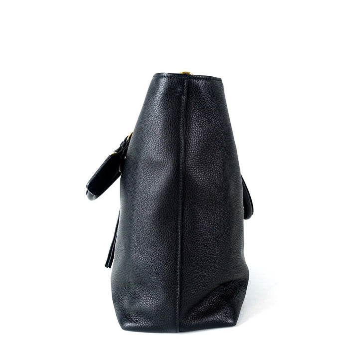 vitello daino leather tote bag