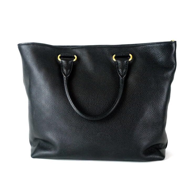 vitello daino leather tote bag