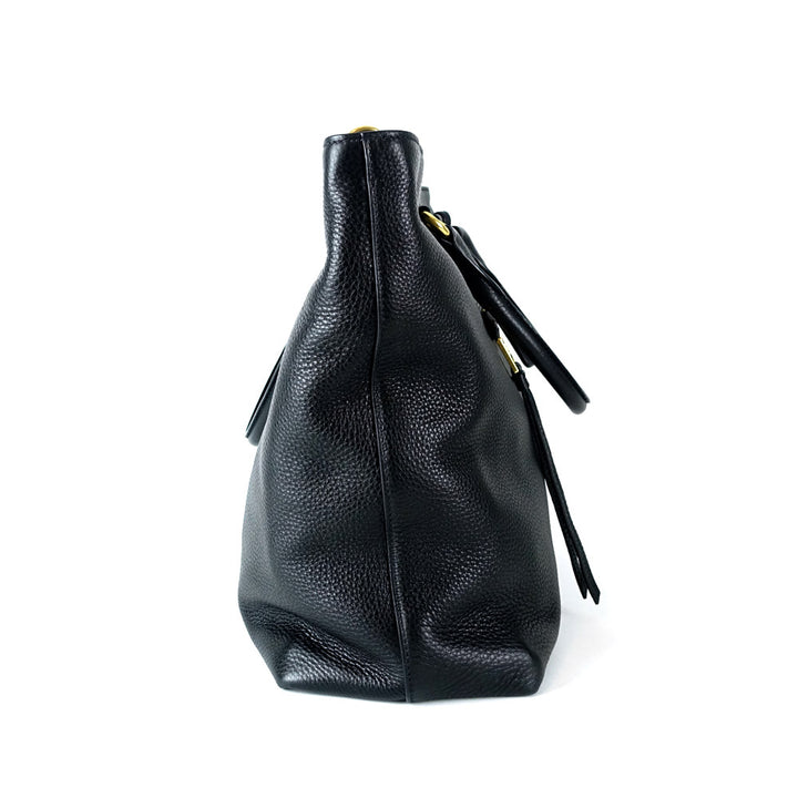 vitello daino leather tote bag