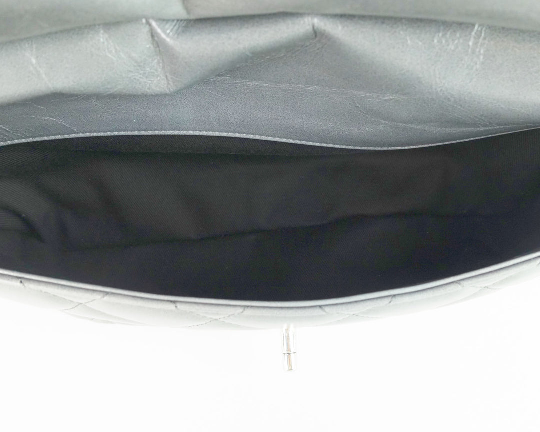 delivery large glazed calf leather bag