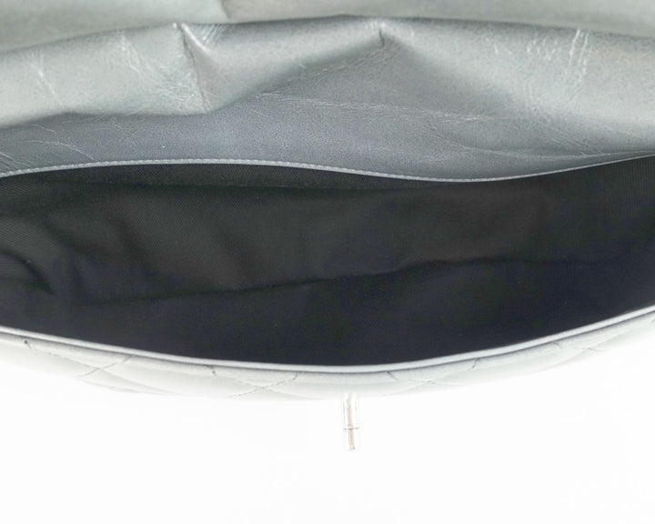 delivery large glazed calf leather bag