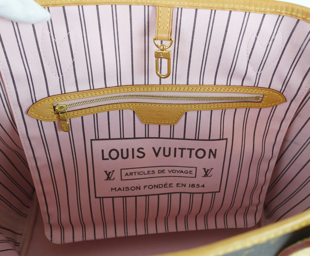neverfull mm monogram canvas tote bag with pochette
