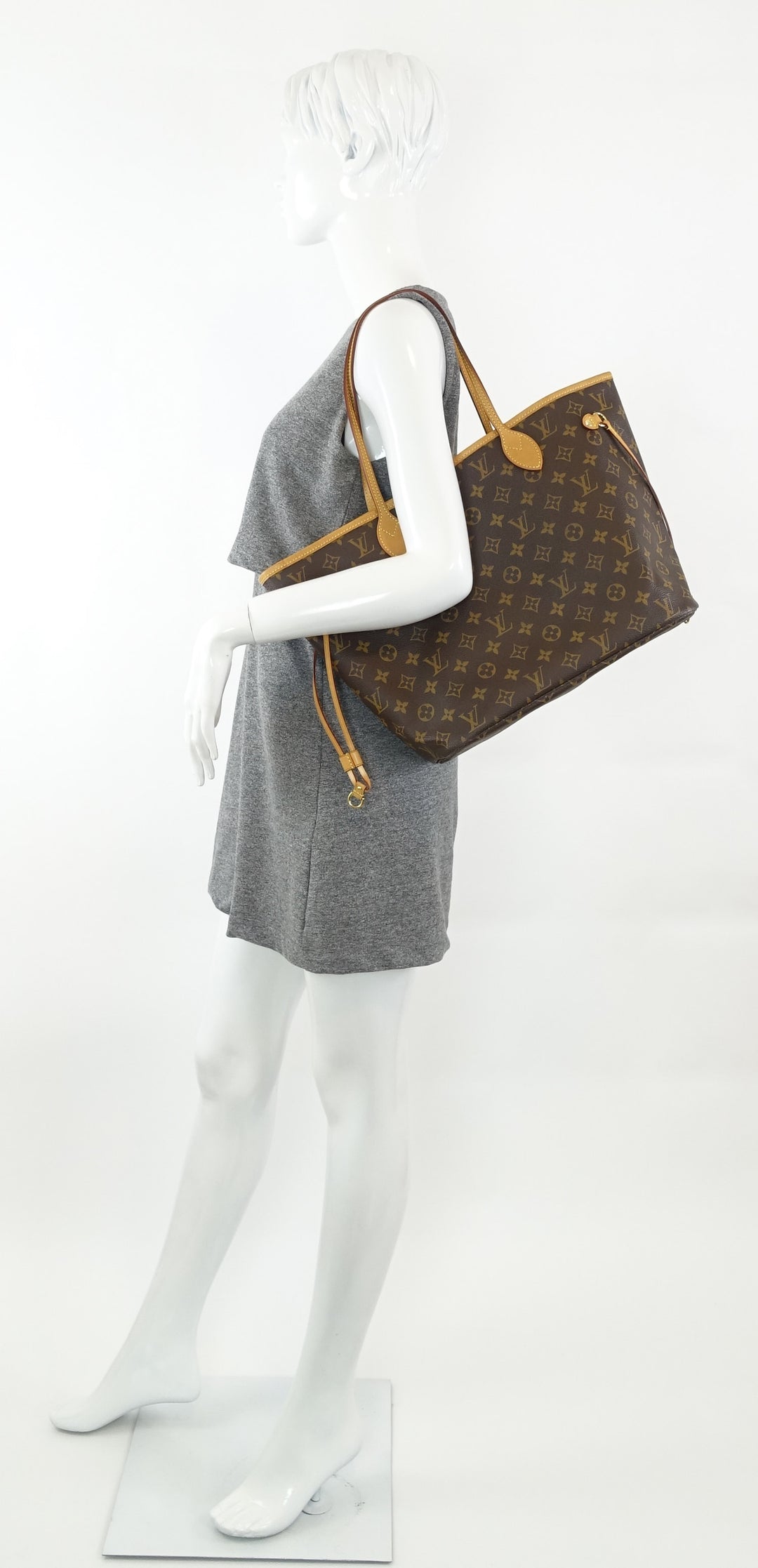neverfull mm monogram canvas tote bag with pochette